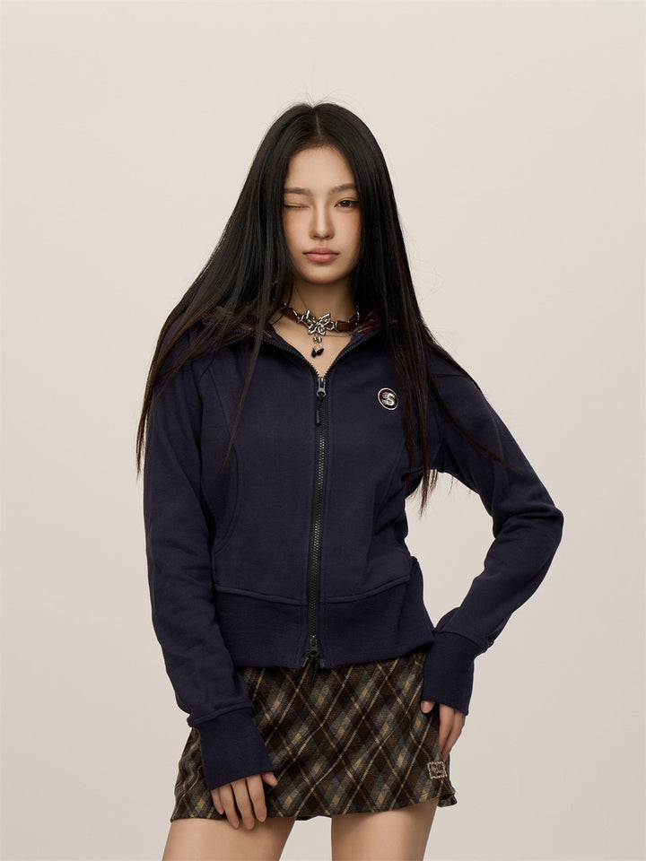 [CHRISTMAS SPECIAL] GKIKZ COZY CORE BLOCK CARDIGAN ZIPPER JACKET