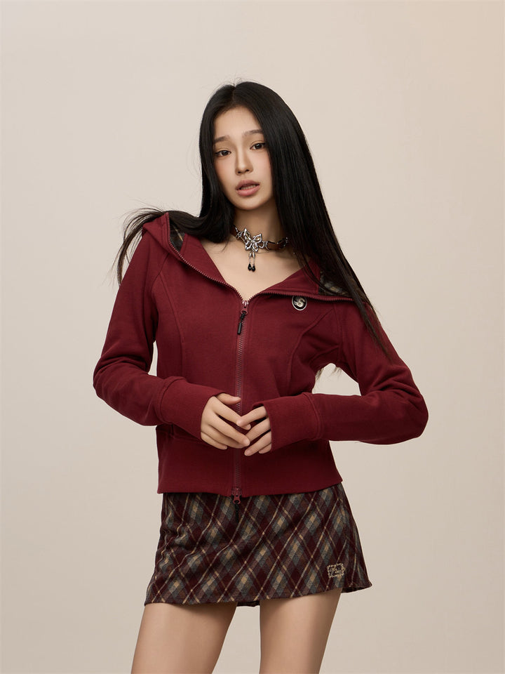 [CHRISTMAS SPECIAL] GKIKZ COZY CORE BLOCK CARDIGAN ZIPPER JACKET