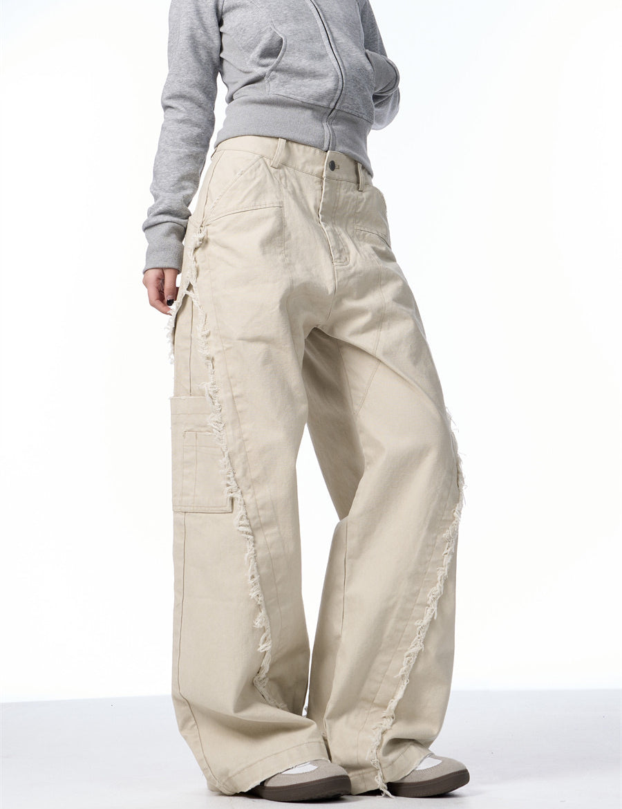 GKIKZ RAW EDGE SLASHERS MULTI-POCKET CARGO PANTS