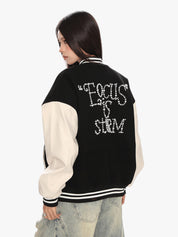 GKIKZ FOCUSSTORM OVERSIZED VARSITY JACKET