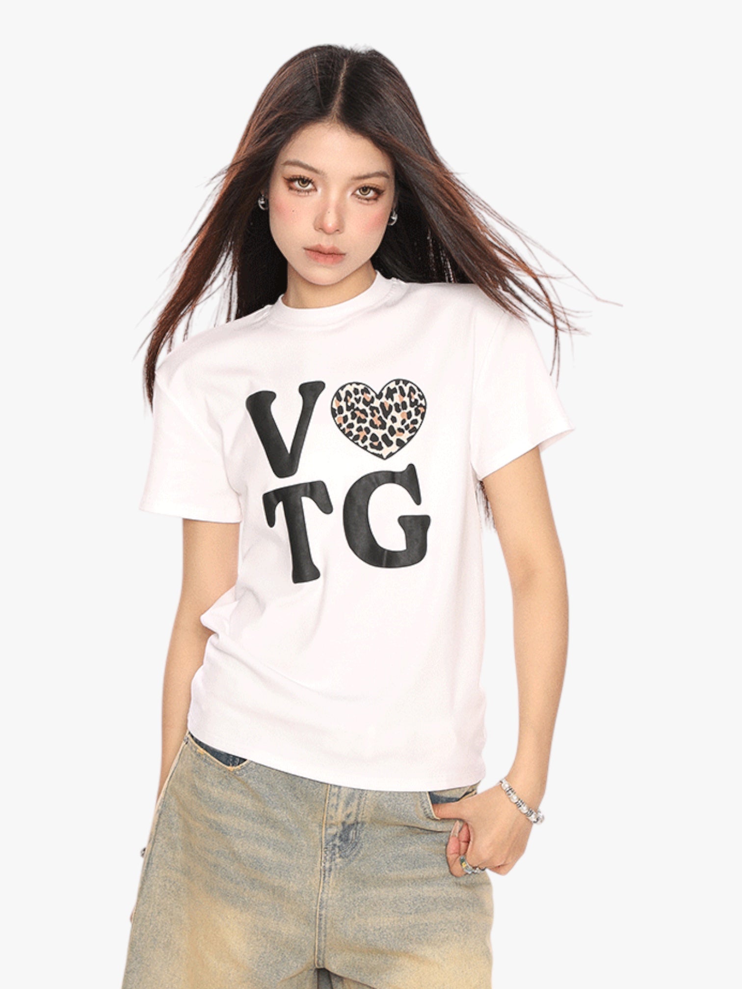 [25SS NEW ARRIVAL] GKIKZ VTG GRAPHIC BREATHABLE SHORT-SLEEVE TEES