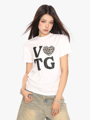 [25SS NEW ARRIVAL] GKIKZ VTG GRAPHIC BREATHABLE SHORT-SLEEVE TEES