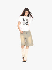 [25SS NEW ARRIVAL] GKIKZ VTG GRAPHIC BREATHABLE SHORT-SLEEVE TEES