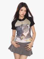[25SS NEW ARRIVAL] GKIKZ KOALA VINTAGE RAGLAN TEES