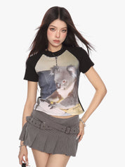 [25SS NEW ARRIVAL] GKIKZ KOALA VINTAGE RAGLAN TEES