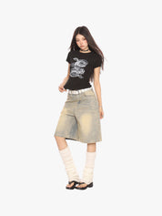 [25SS NEW ARRIVAL] GKIKZ SERPANT GRAPHIC BREATHABLE SHORT-SLEEVE TEES