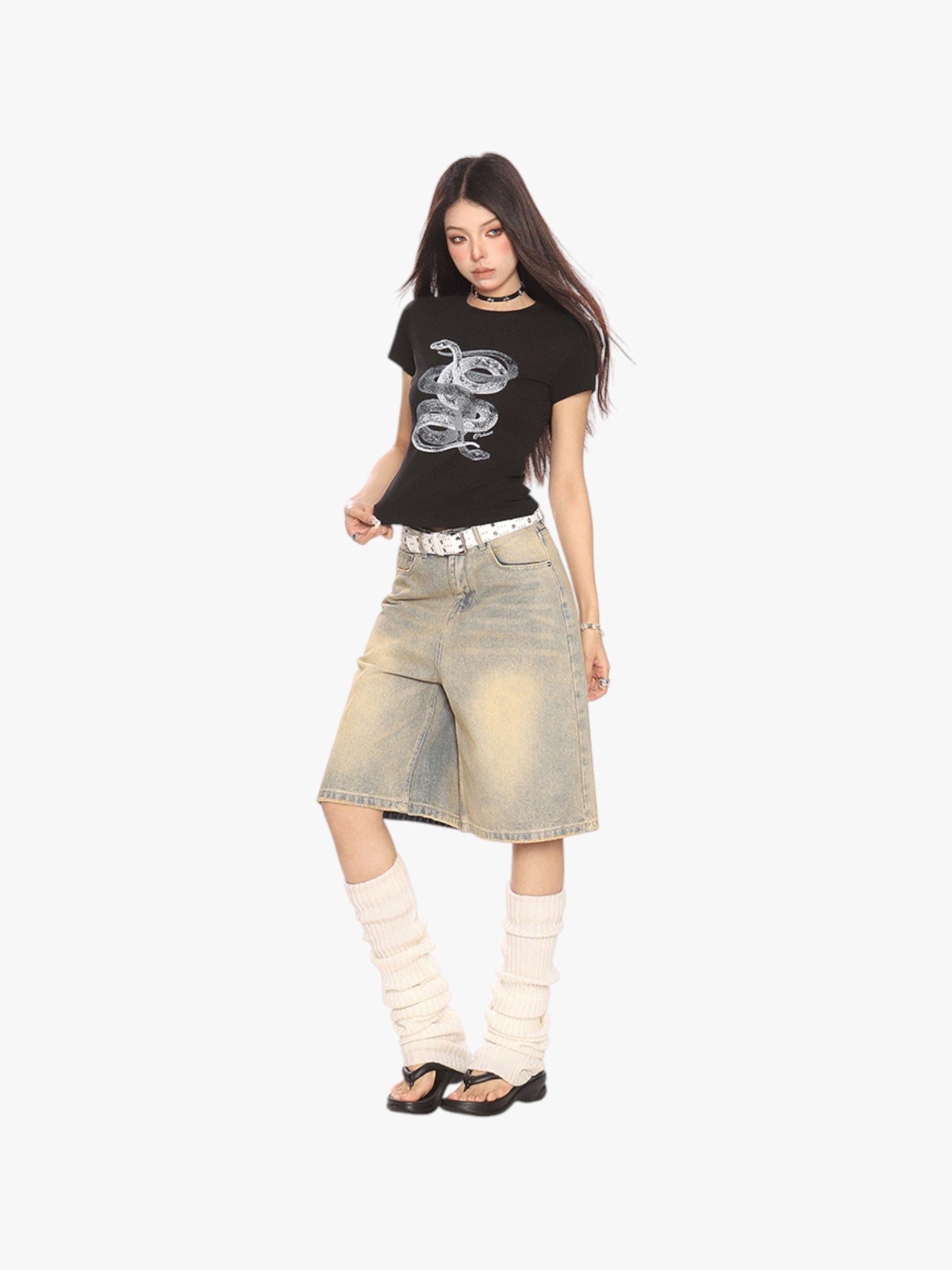 GKIKZ SERPANT GRAPHIC BREATHABLE SHORT-SLEEVE TEES