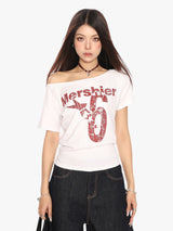 GKIKZ MERSHEIR 6 OFF-SHOULDER TEES