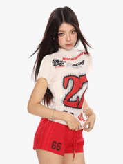 [25SS NEW ARRIVAL] GKIKZ RETRO SPICY RACING TEES