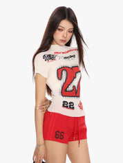 [25SS NEW ARRIVAL] GKIKZ RETRO SPICY RACING TEES