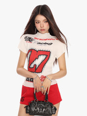 [25SS NEW ARRIVAL] GKIKZ RETRO SPICY RACING TEES