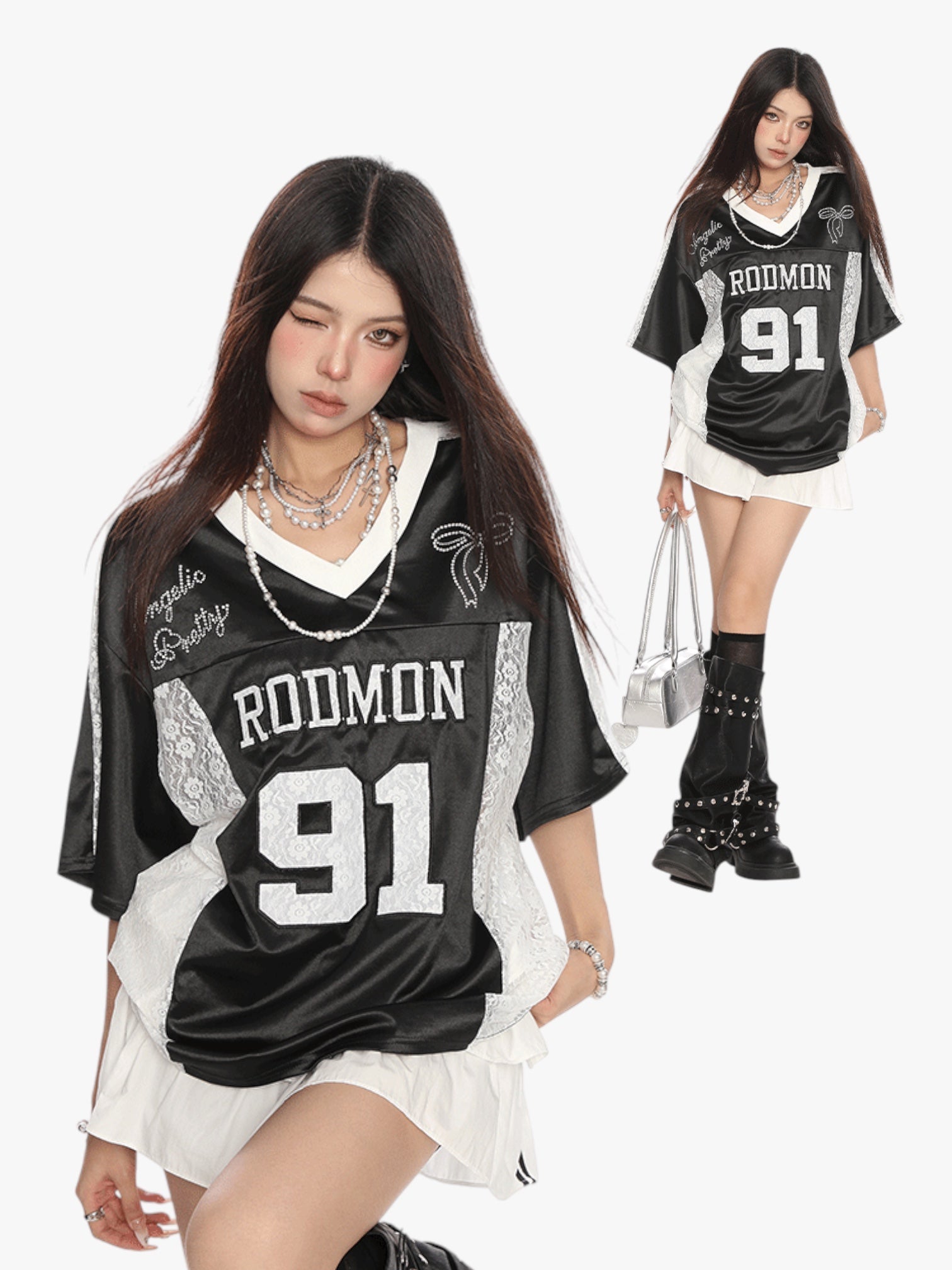 [25SS NEW ARRIVAL] GKIKZ "RODMON 91" OVERSIZED JERSEY