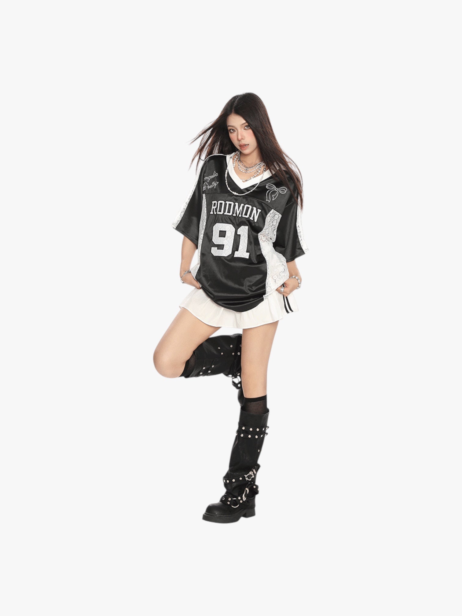 [25SS NEW ARRIVAL] GKIKZ "RODMON 91" OVERSIZED JERSEY