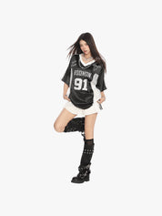 [25SS NEW ARRIVAL] GKIKZ "RODMON 91" OVERSIZED JERSEY