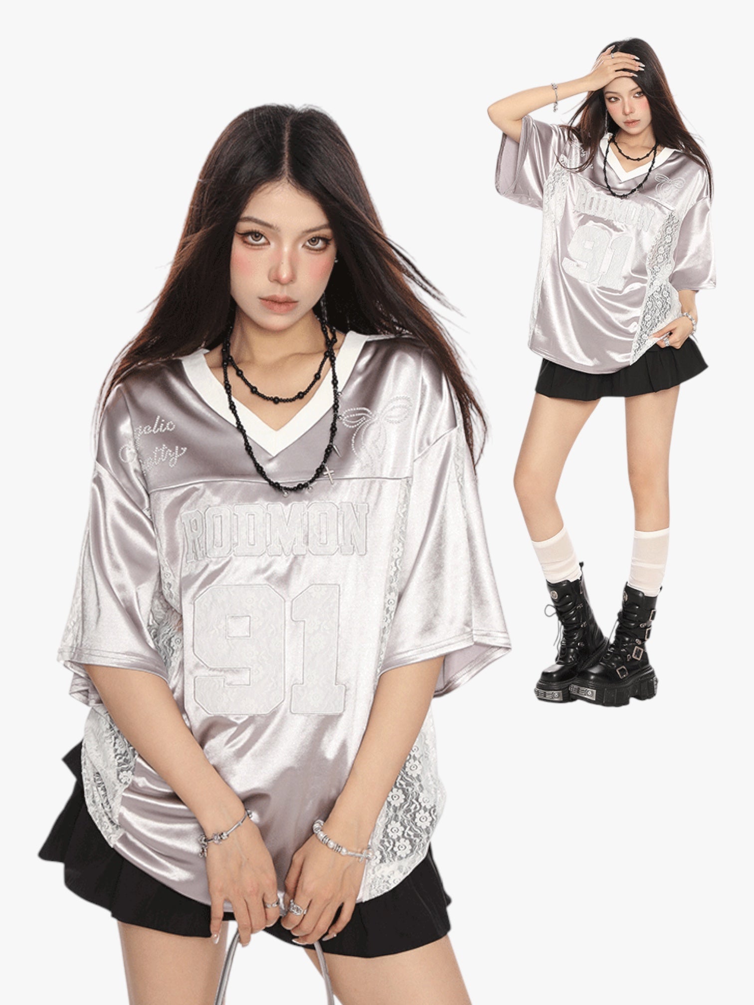 [25SS NEW ARRIVAL] GKIKZ "RODMON 91" OVERSIZED JERSEY