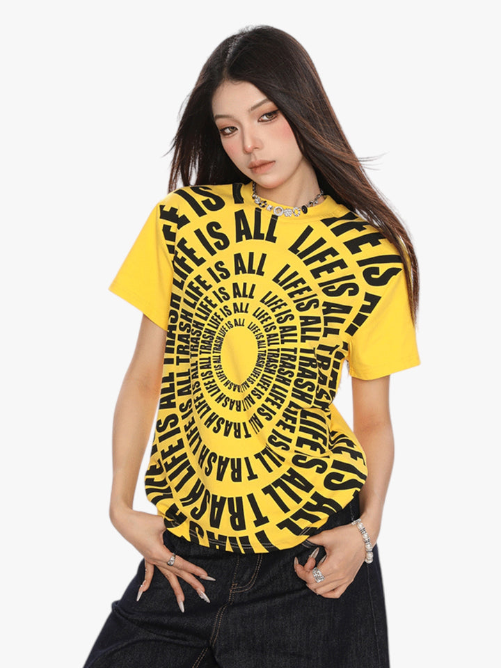 GKIKZ "LIFE IS ALL TRASH" RETRO TEES