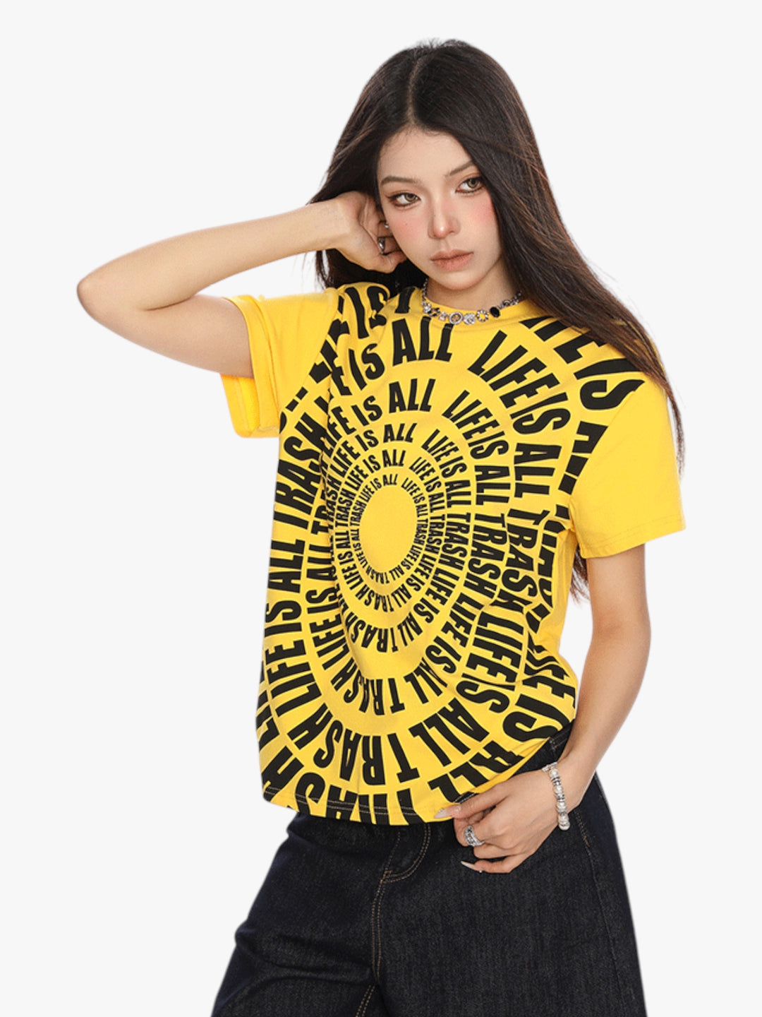 GKIKZ "LIFE IS ALL TRASH" RETRO TEES