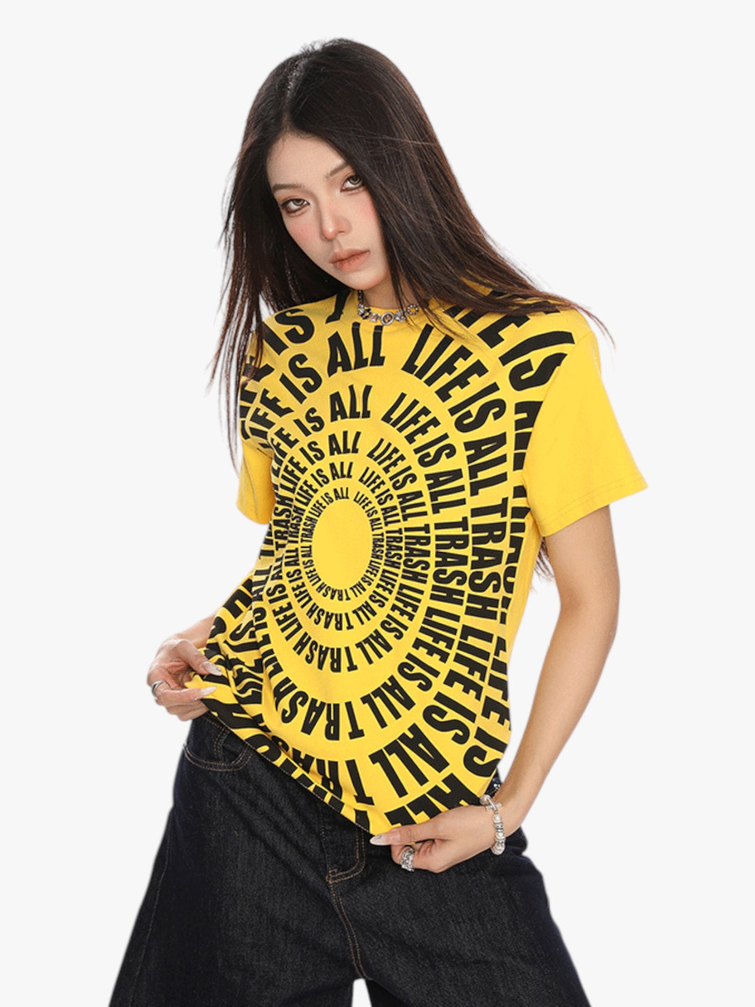 GKIKZ "LIFE IS ALL TRASH" RETRO TEES