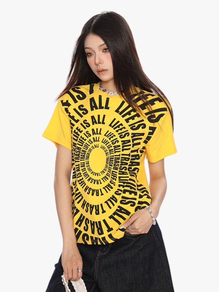 GKIKZ "LIFE IS ALL TRASH" RETRO TEES