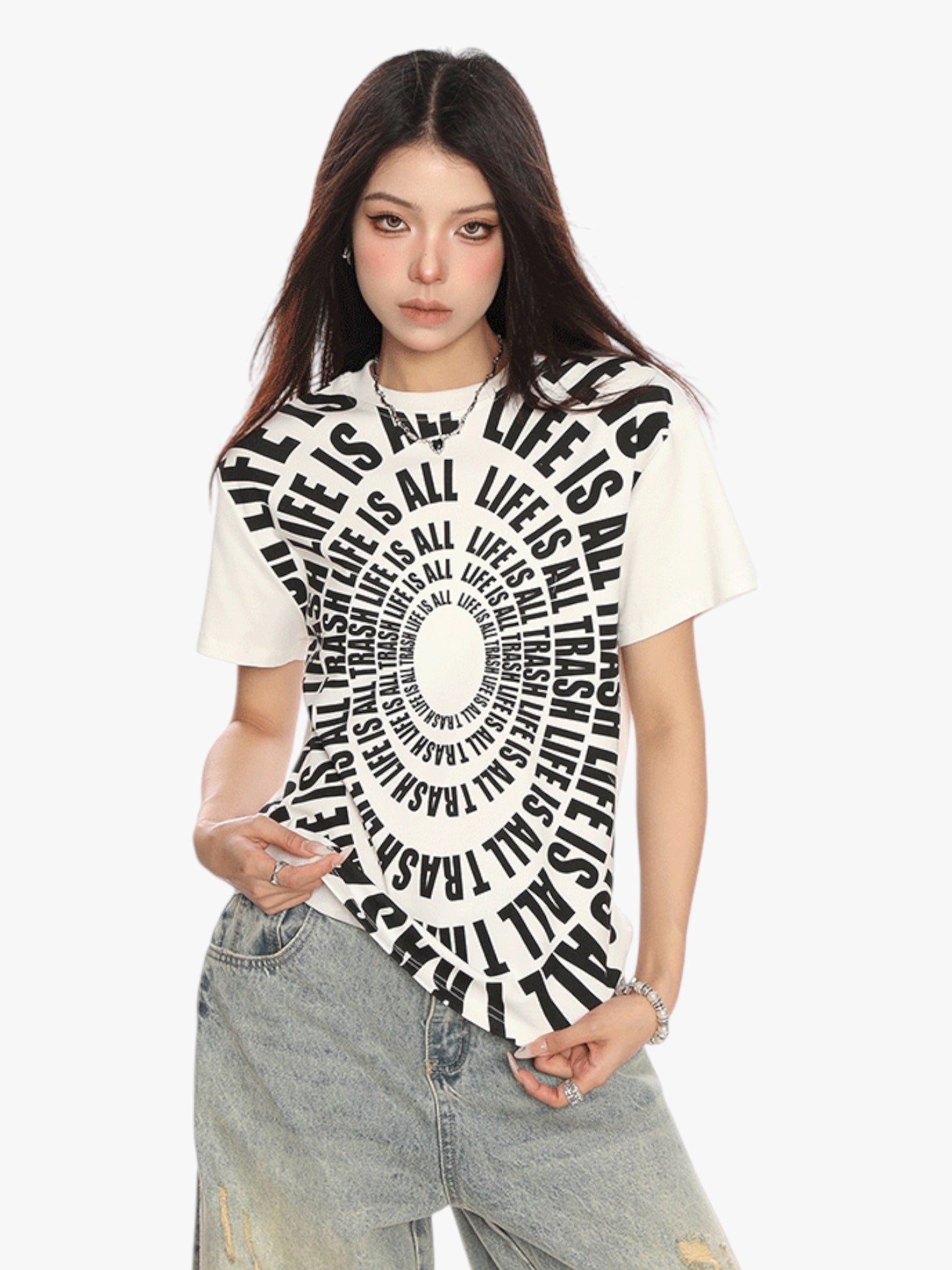 "Life Is All Trash" Retro Tees
