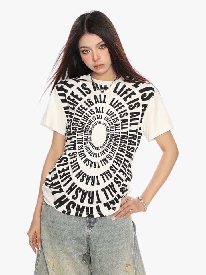 GKIKZ "LIFE IS ALL TRASH" RETRO TEES