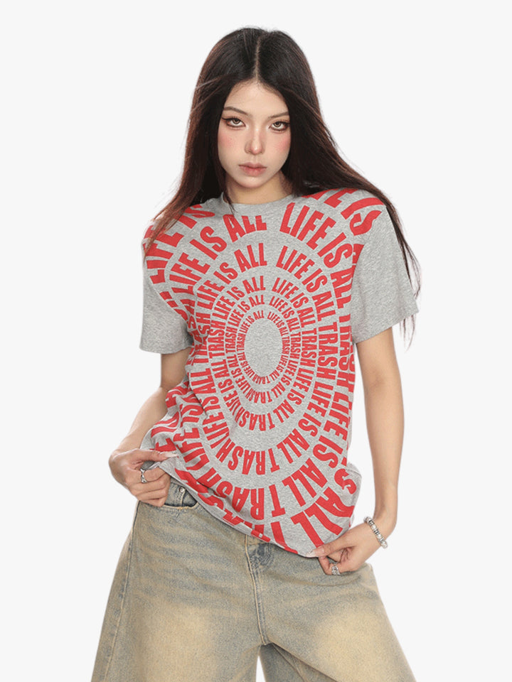 GKIKZ "LIFE IS ALL TRASH" RETRO TEES