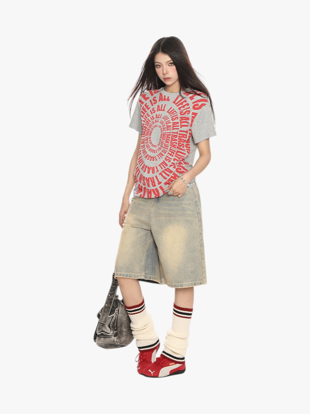 GKIKZ "LIFE IS ALL TRASH" RETRO TEES