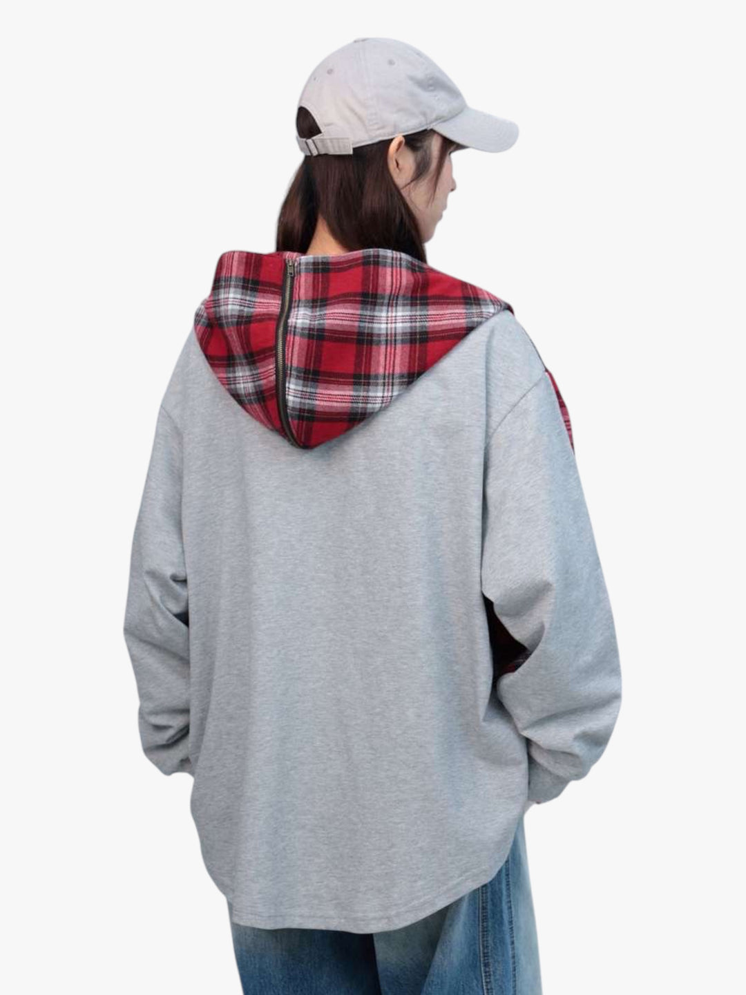 [25SS RESTOCKS] GKIKZ PREMIUM COTTON PLAID SPLITTABLE HOODED JACKET