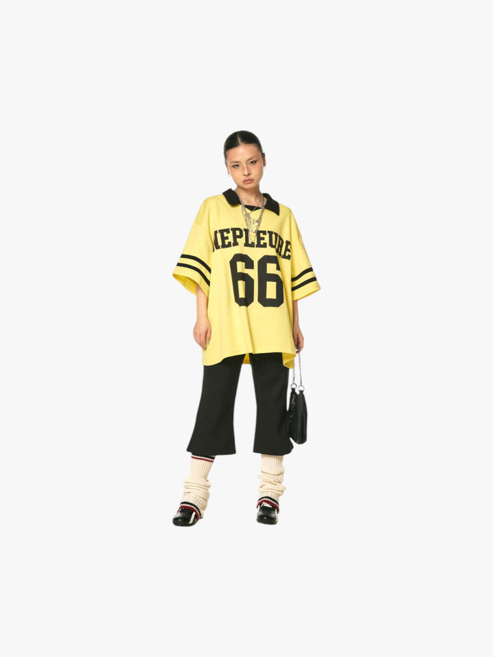 GKIKZ NEPLEURE 66 DROPPED SHOULDER VARSITY JERSEY
