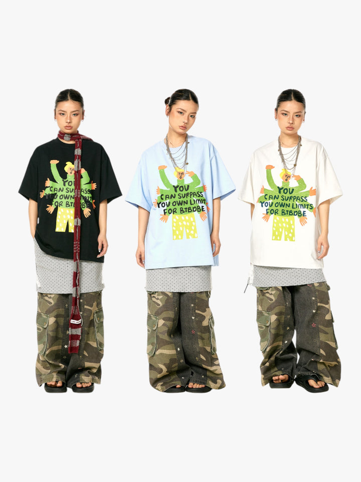 GKIKZ "LIMITLESS SPIRIT" HEAVYWEIGHT GRAPHIC TEES