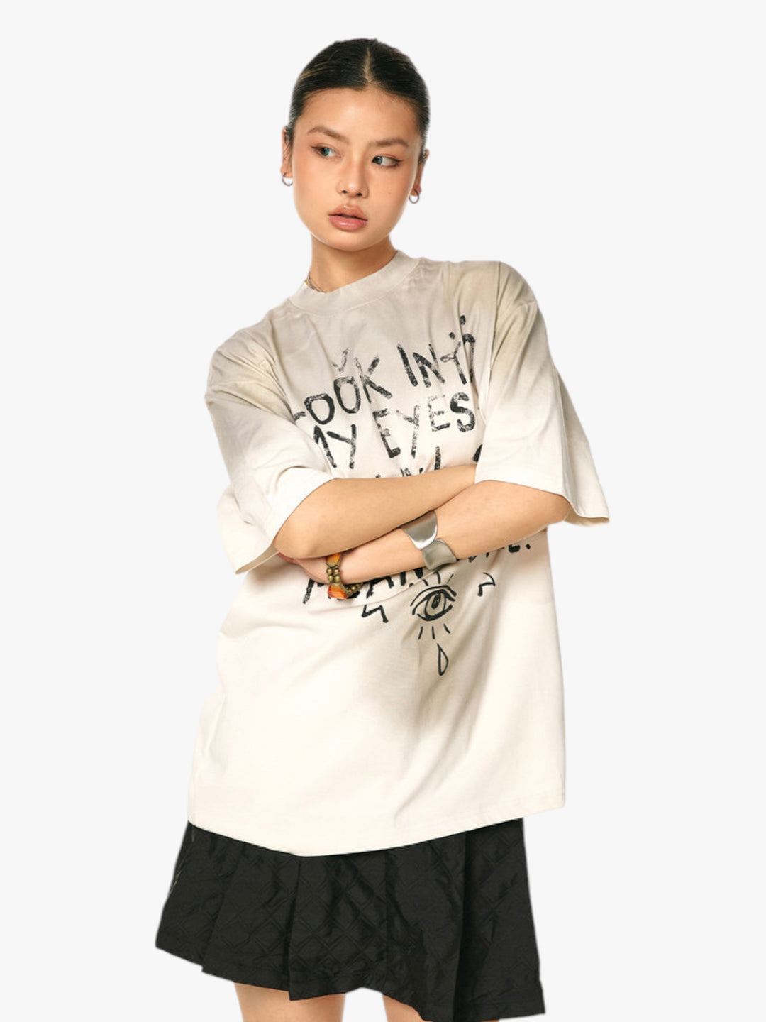 GKIKZ "LOOK INTO MY EYES" HEAVY COTTON GRAPHIC TEES