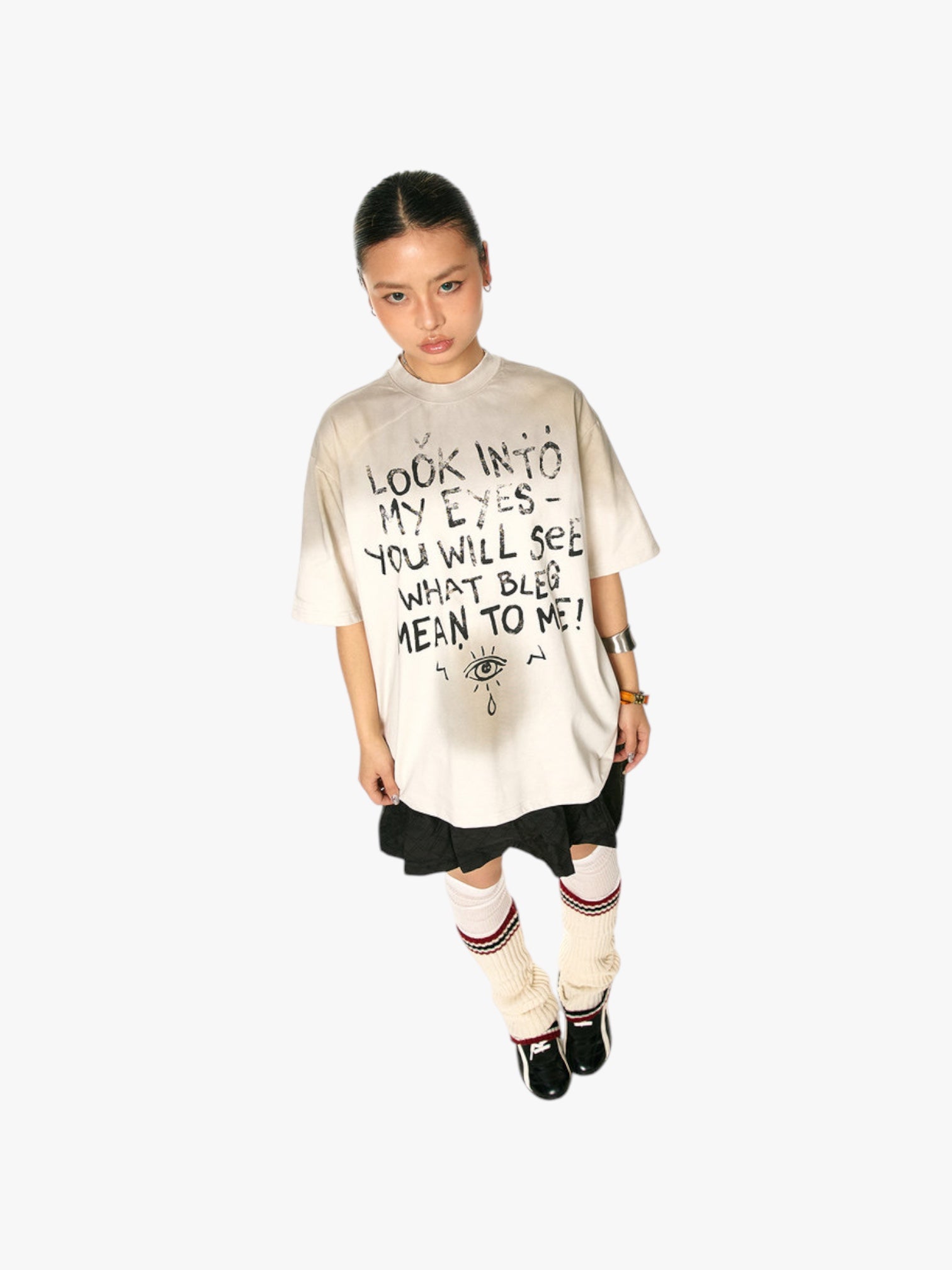 GKIKZ "LOOK INTO MY EYES" HEAVY COTTON GRAPHIC TEES