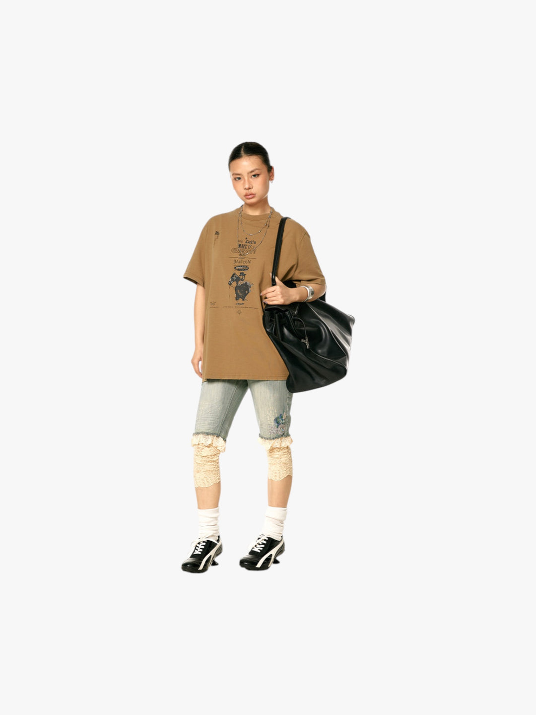 GKIKZ "LET'S MAKE IT GREAT" WASHED HEAVY COTTON TEES