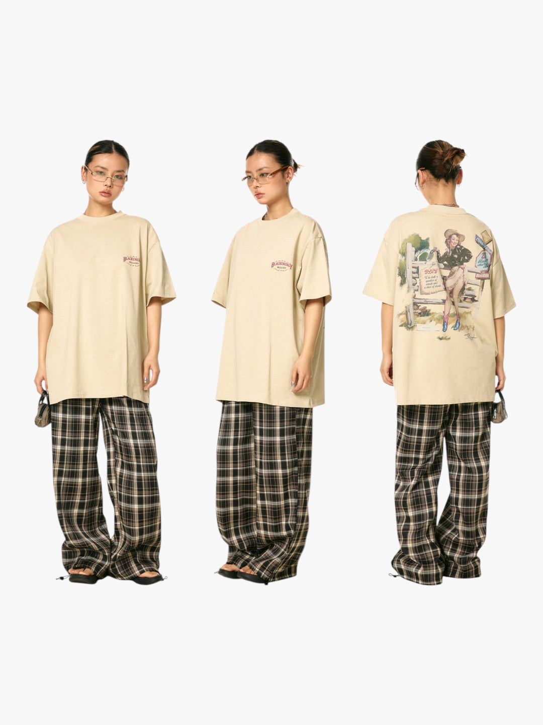 GKIKZ "COWGIRL" HEAVY COTTON GRAPHIC TEES