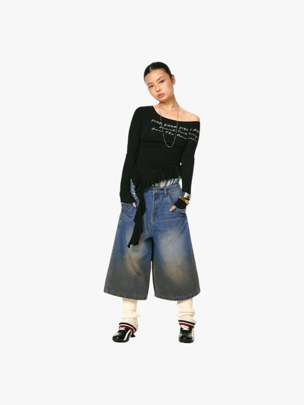 Asymmetrical Off-Shoulder Top