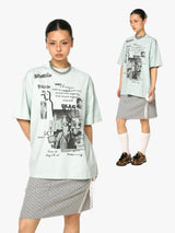 GKIKZ ABSTRACT COLLAGE PRINT COTTON TEES