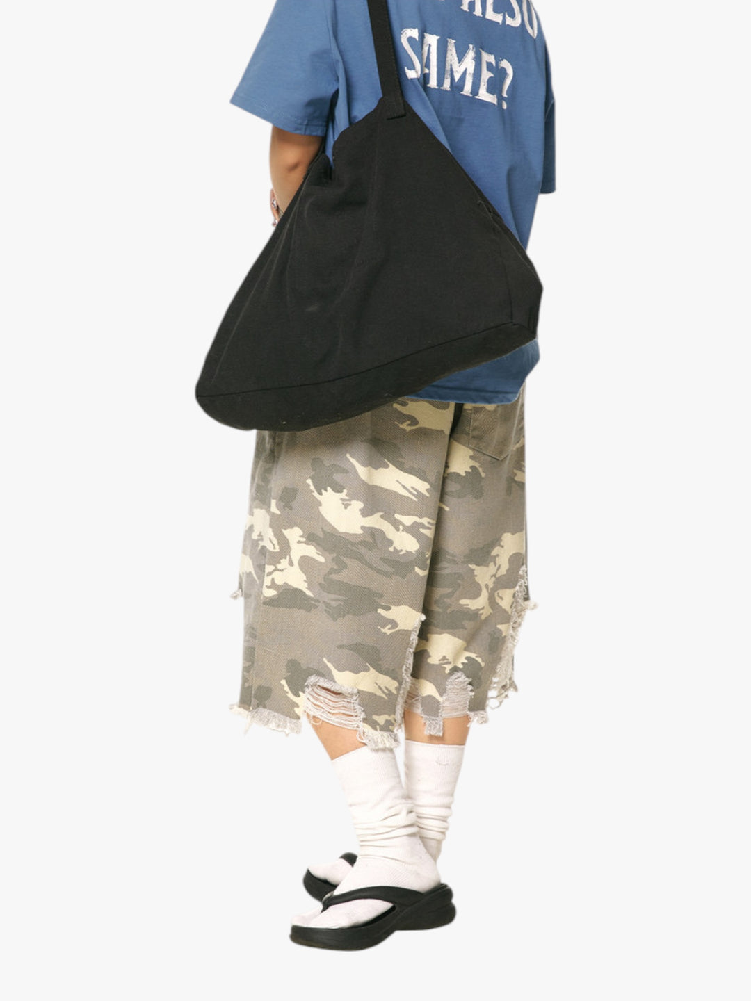 GKIKZ CAMOUFLAGE LIGHT DISTRESSED JORTS