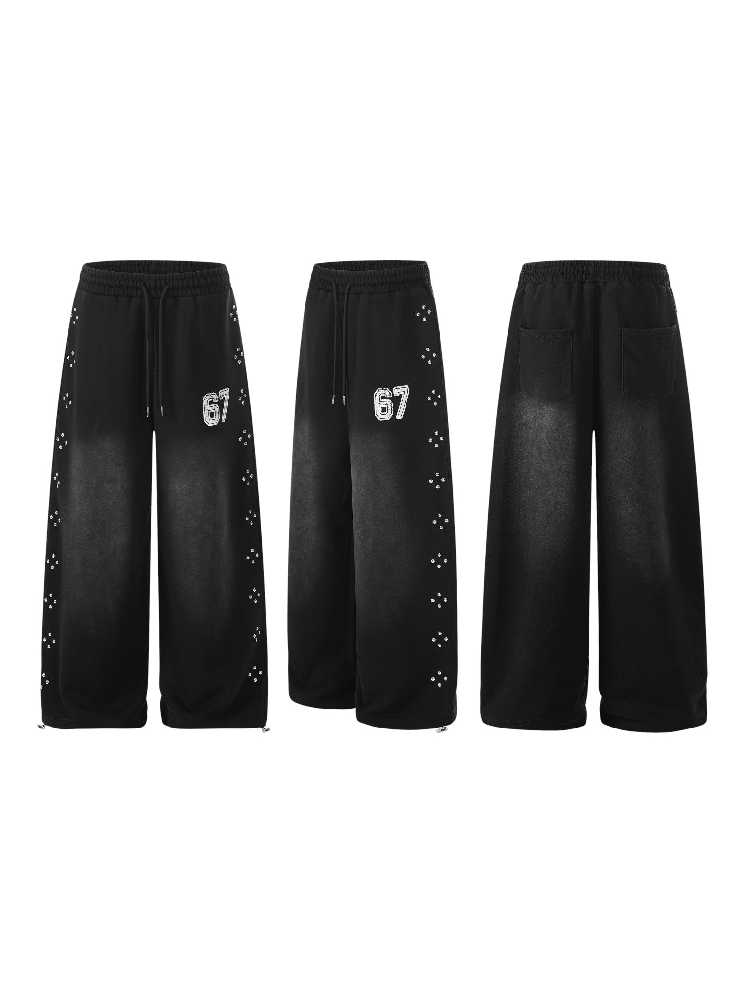 GKIKZ 67 SPARK WIDE-LEG CROPPED PANTS