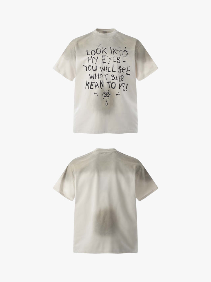 GKIKZ "LOOK INTO MY EYES" HEAVY COTTON GRAPHIC TEES