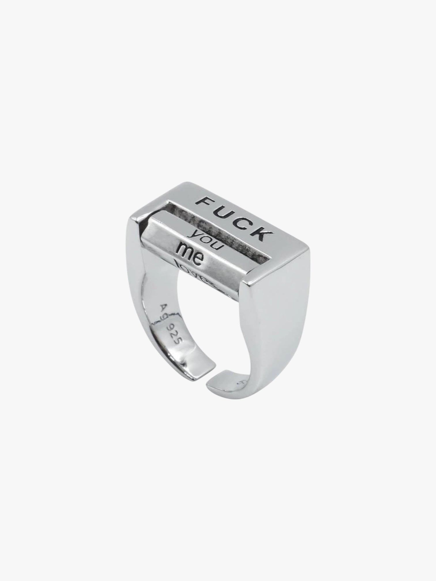 [25SS NEW ARRIVAL] GKIKZ “F* EVERYTHING” ADJUSTABLE MOOD RING