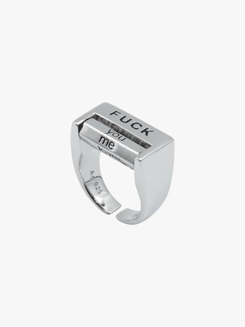 [25AW NEW ARRIVAL] GKIKZ “F* EVERYTHING” ADJUSTABLE MOOD RING
