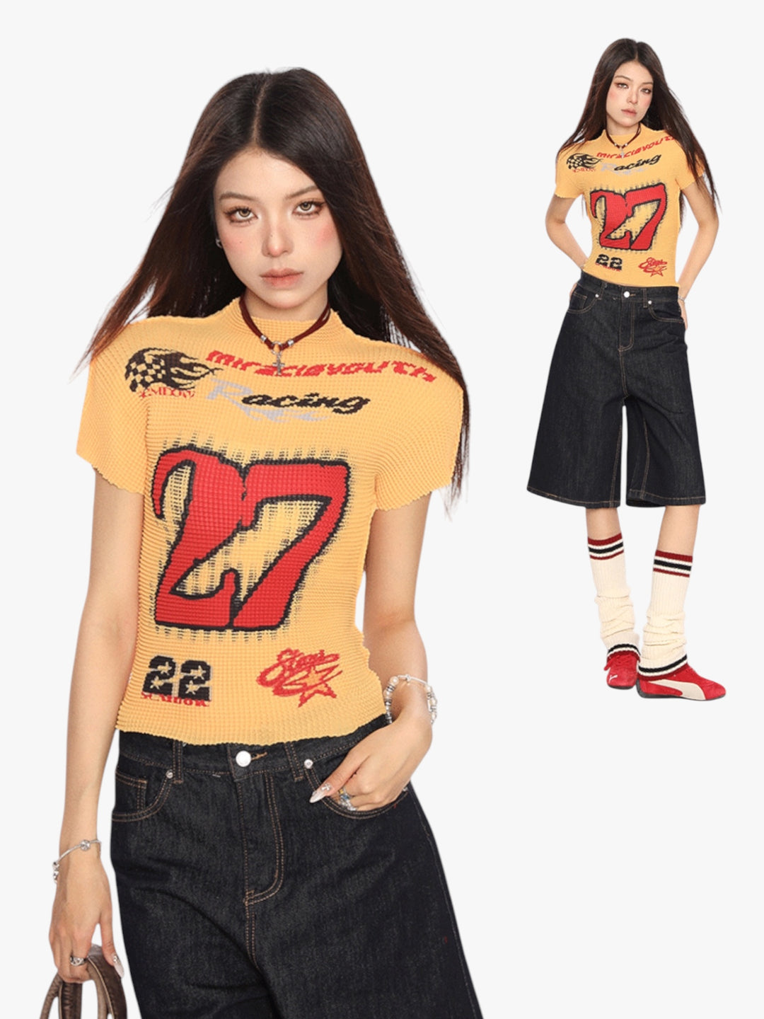 GKIKZ RETRO SPICY RACING TEES
