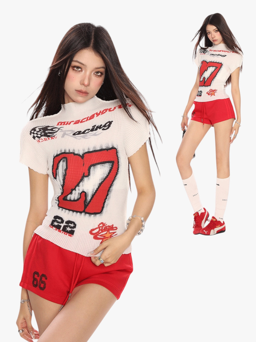 GKIKZ RETRO SPICY RACING TEES