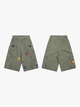 Daisy Cargo Cotton Shorts