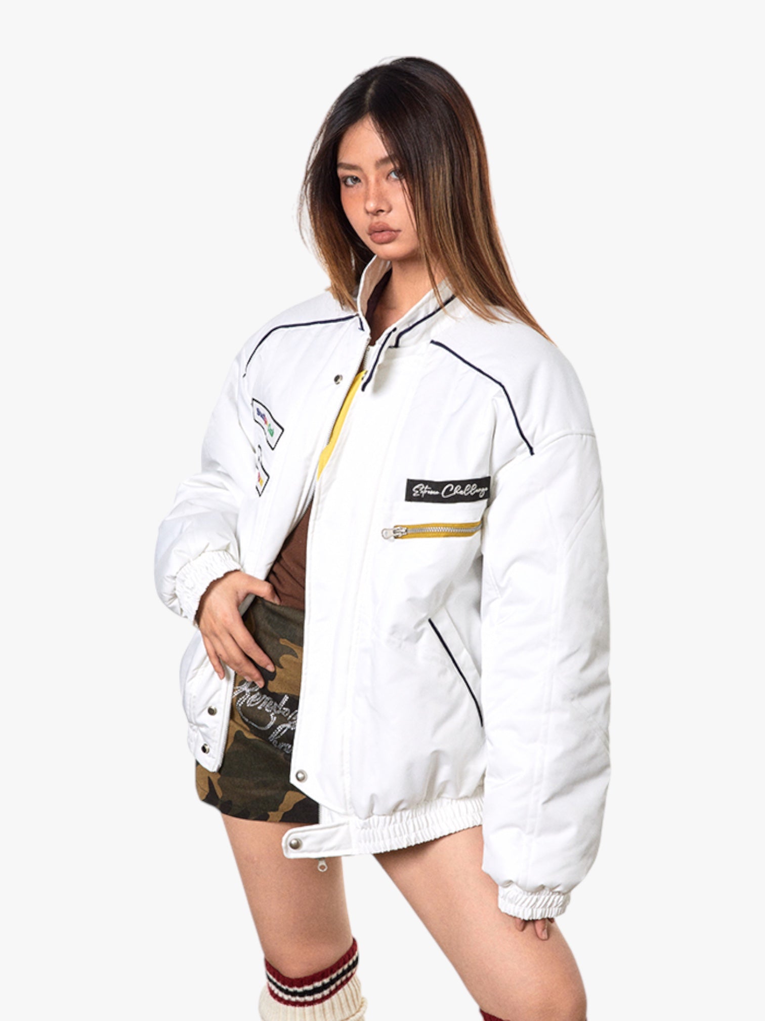 GKIKZ COTTON PADDED HEAVY BOMBER JACKET