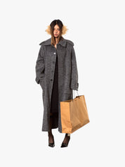 GKIKZ HANDMADE DOUBLE-FACED WOOL LONG A/W HIGH-GRADE COAT