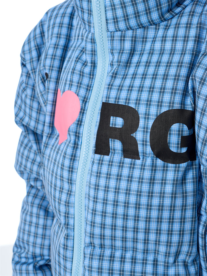 GKIKZ PLAID THICKENED QUILTED COTTON PUFFER JACKET