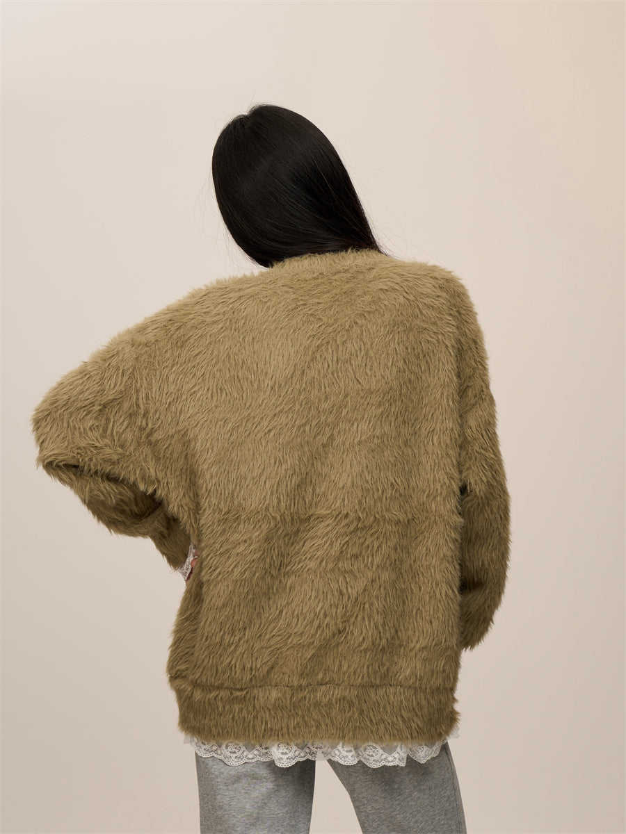 [CHRISTMAS SPECIAL] GKIKZ "BONSOIR" DOG MOTIF OVERSIZED SWEATERS