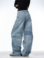 GKIKZ RETRO MACHETE WIDE-LEG LOOSE JEANS