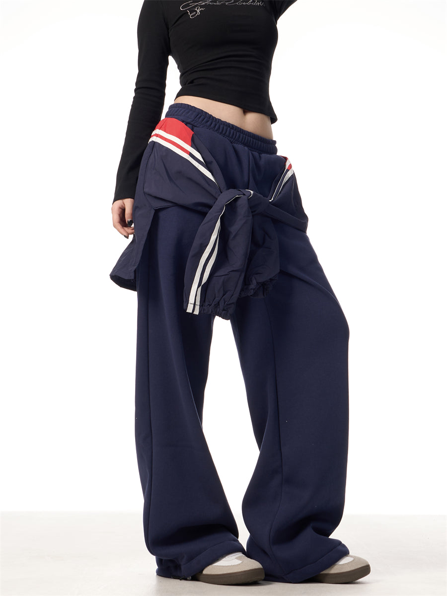 GKIKZ FAKE HANDS FLEECE-LINED MOPPING SWEATPANTS